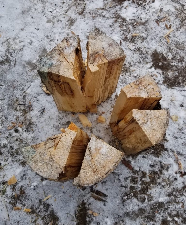 Swedish Fire Log puzzle pieces