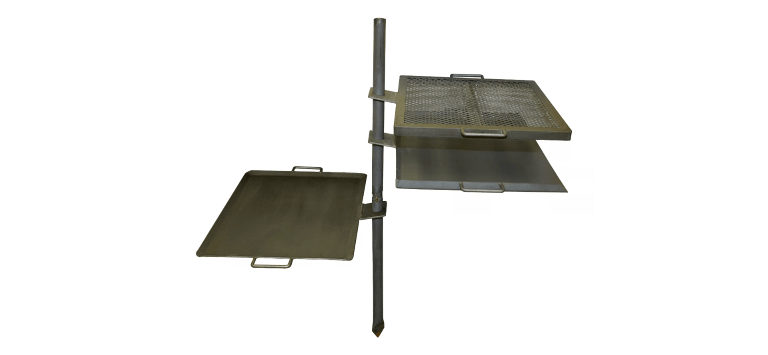 a three tier swivel grill for fire pit