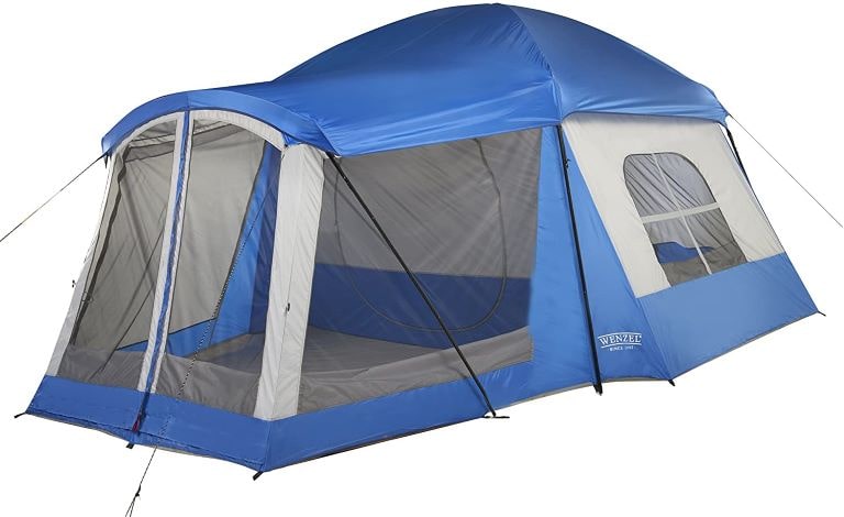 a blue and grey tent wenzel klondike