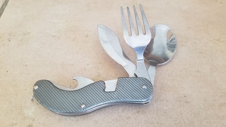 Utility silverware for camping