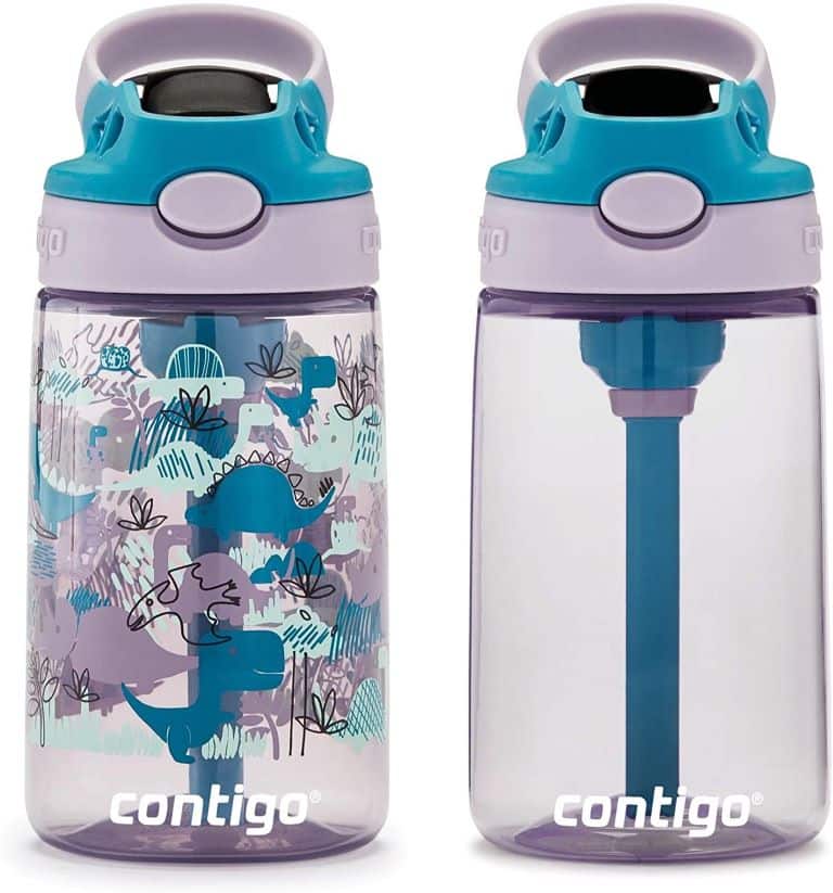 purple childs water bottle