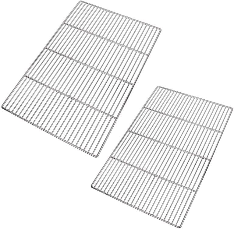 2 stainless steel grill grates