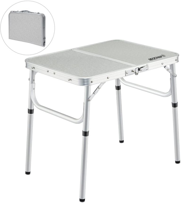Small, portable and foldable camping table for griddle table and stand.