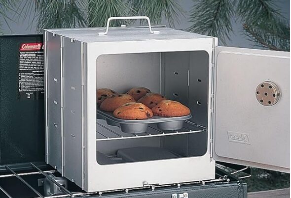 A Coleman portable camp oven