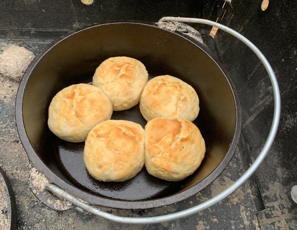 Dutch oven biscuits